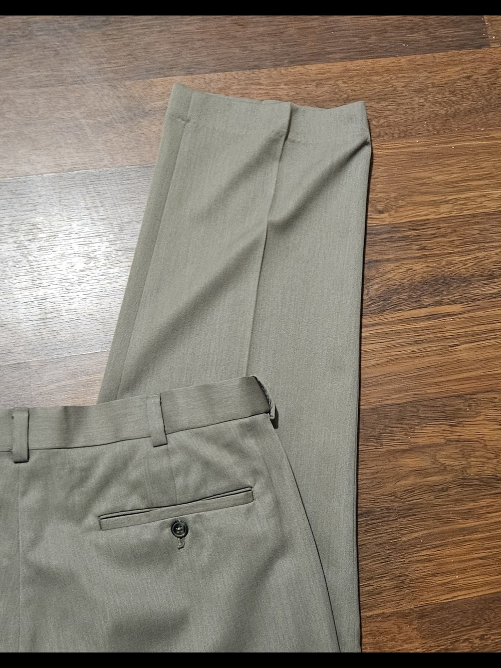ROUNDTREE &YORKE mens easy-care dress pants SIZE 36x32 COLOR TAN CP30D - Picture 12 of 16